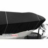 Eevelle Boat Cover DECK BOAT Walk Thru Windshield Inboard Fits 30ft 6in L up to 102in W Black SBDKWT30102-BLK